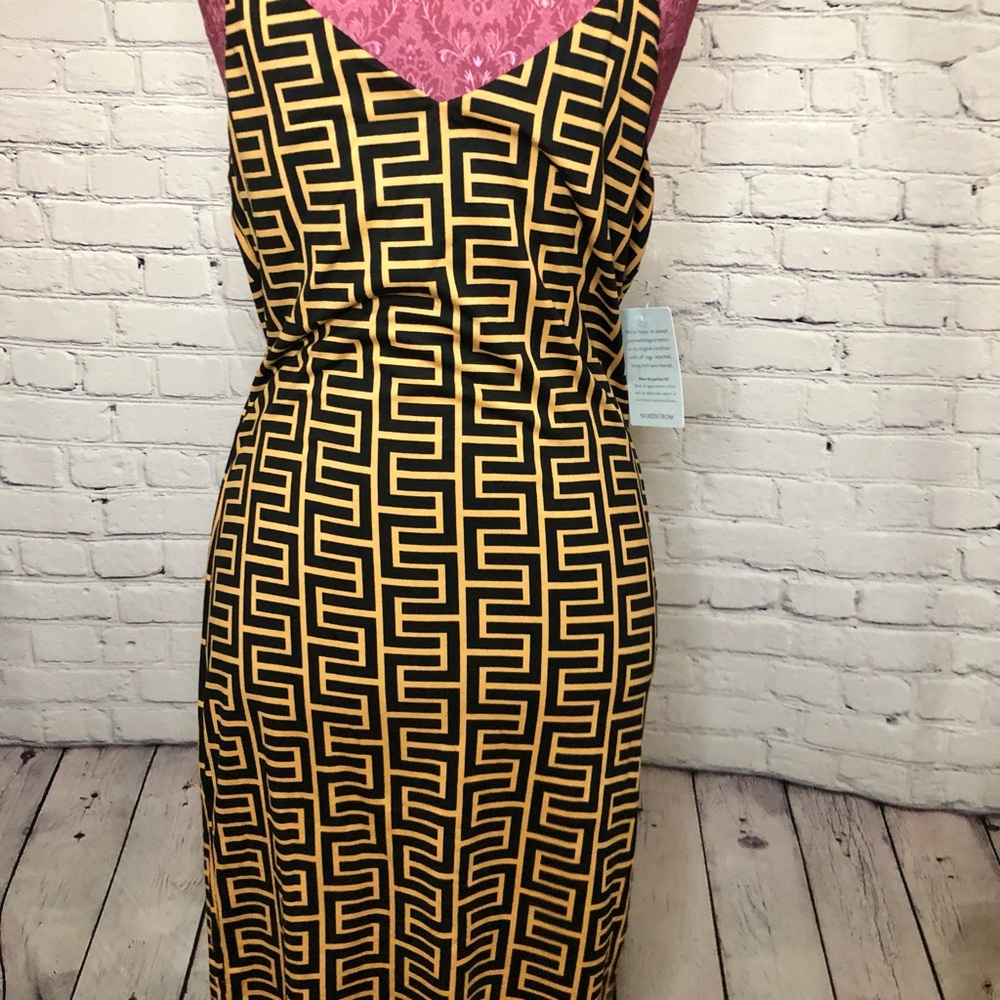 Geometric print dress. NWT